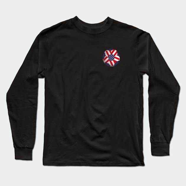 usa flag football Long Sleeve T-Shirt by persa